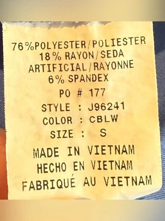 Jaanuu Women's V-Neck Scrub Top - Periwinkle Blue - Size S - Picture 5 of 5